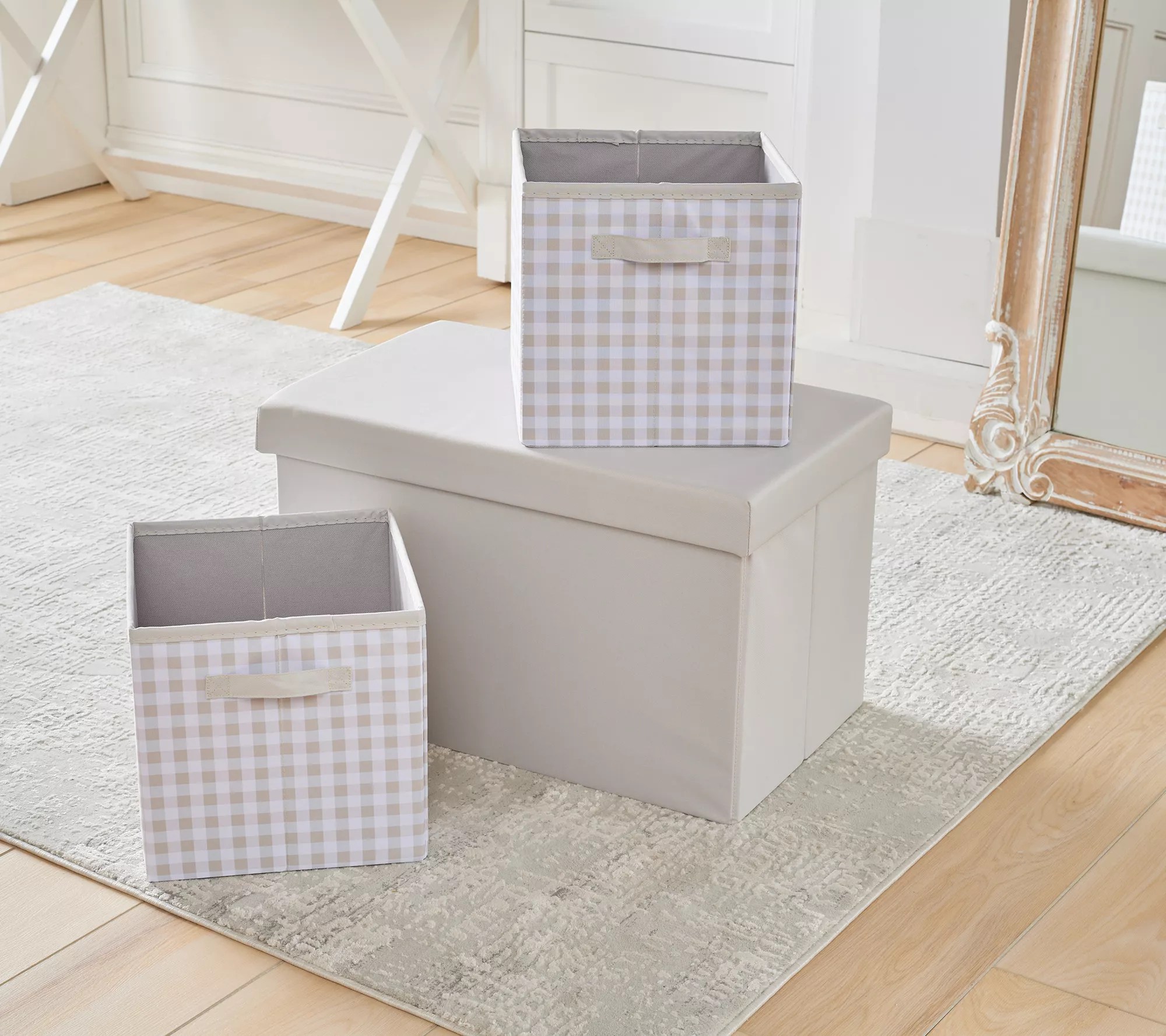 Fresh Home Elements Collapsible 3Pack Storage Chest and Bins