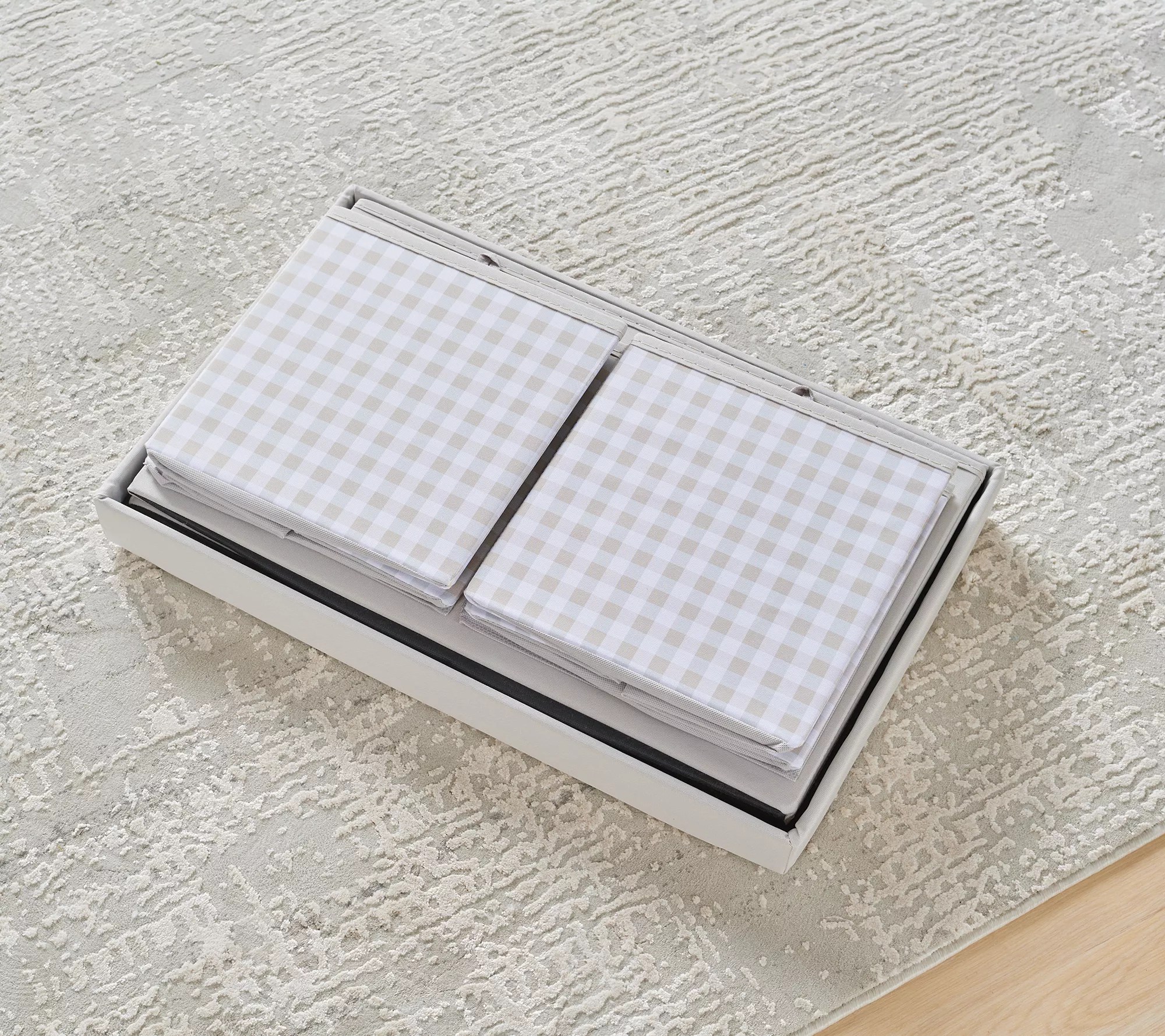 Fresh Home Elements Collapsible 3Pack Storage Chest and Bins