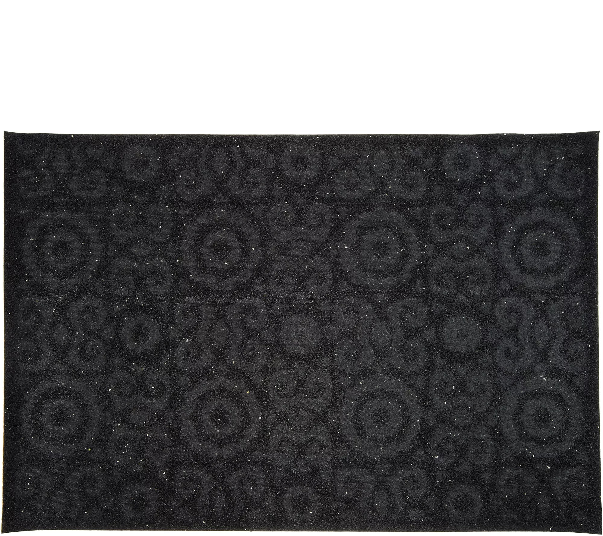 Aqua Hog 2' x 3' Floral Indoor/Outdoor Door Mat with Rubber Backing