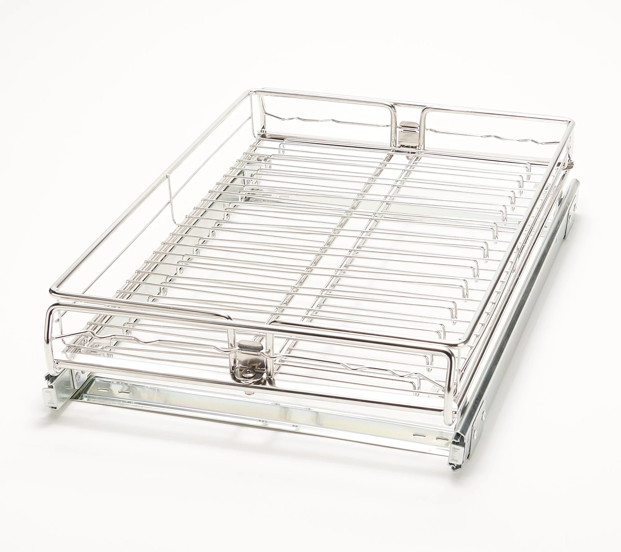 Tidy & Co. Set of 2 Stainless Steel Sliding Organizers