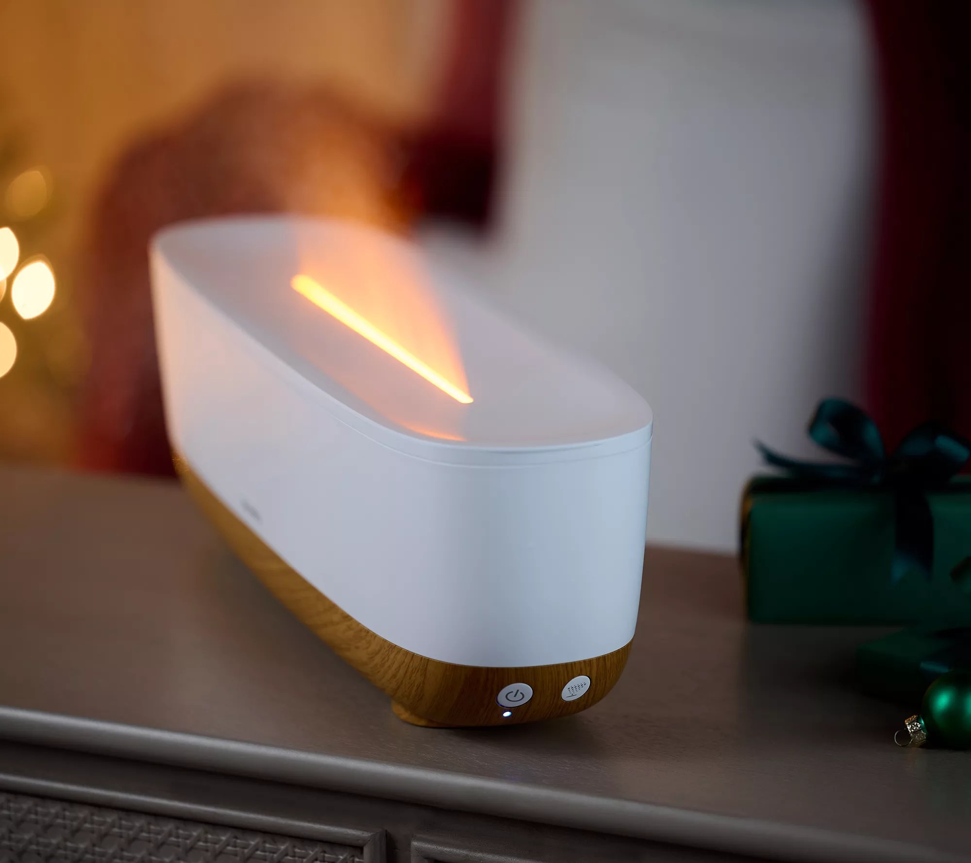 HoMedics Fireside Plus 0.47 Gal Top Fill Ultrasonic Humidifier - QVC.com