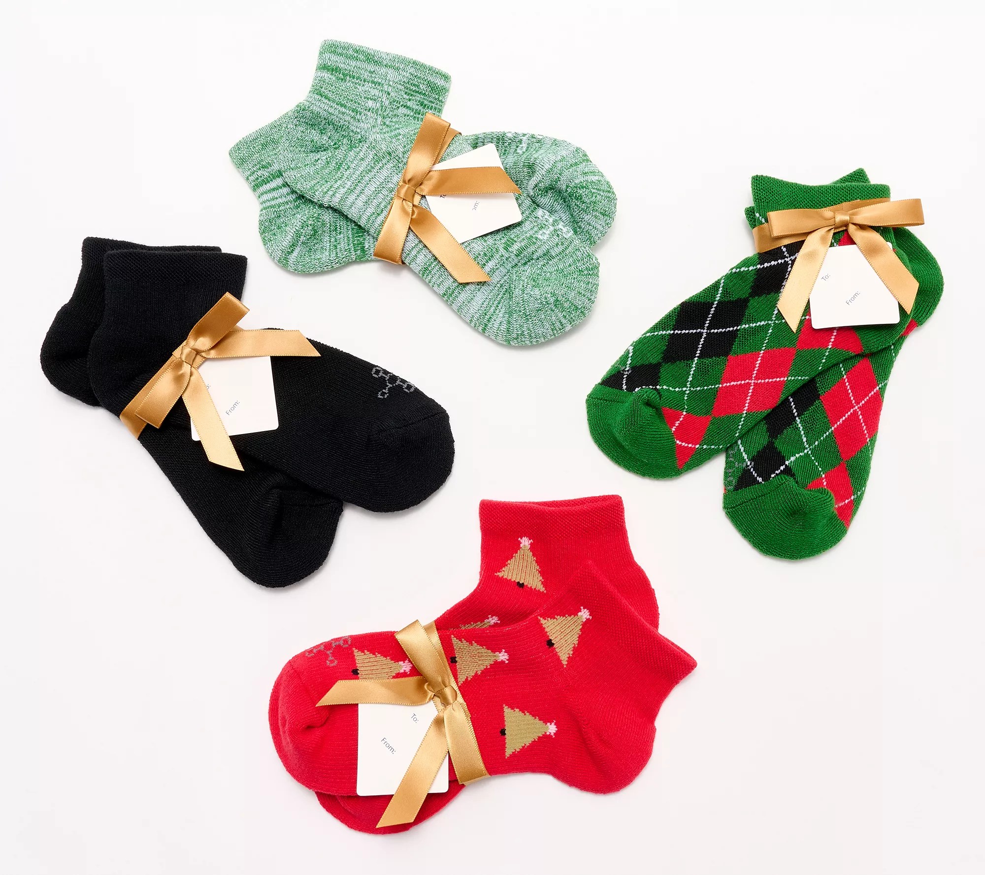 Tommie Copper 4pk Holiday Ankle Compression Socks