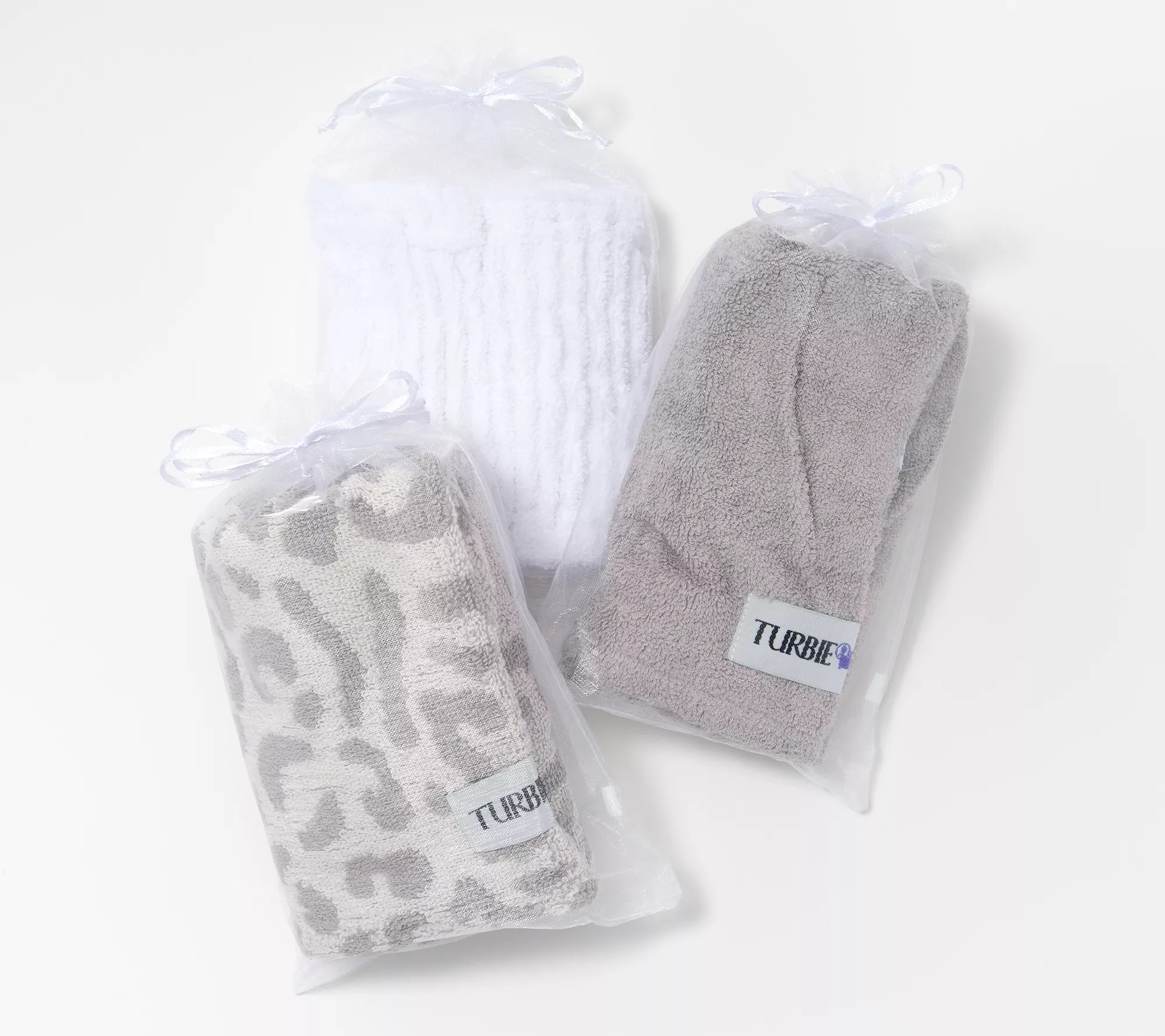 Set of 2 Turbie Twist Hair Towel and Hair Band Set