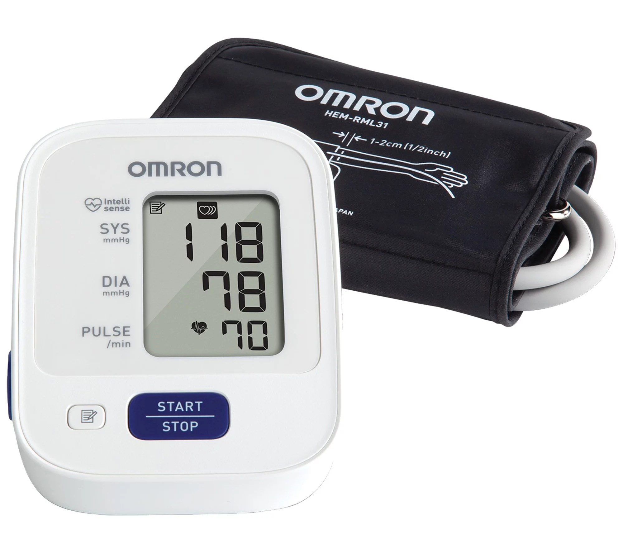 Omron 3 Series Upper Arm Blood Pressure Monitor& Wide Cuff