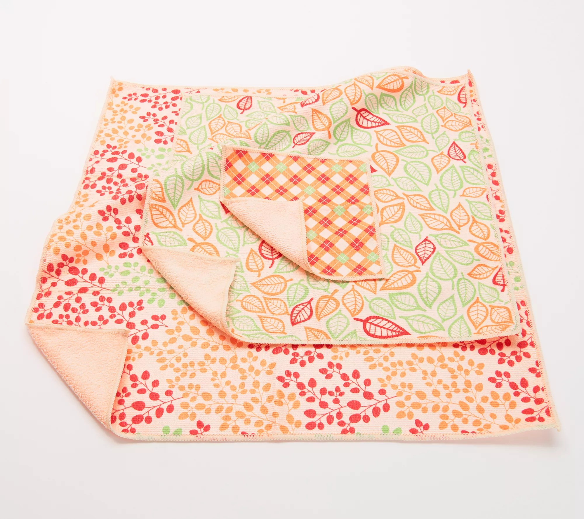 Campanelli 20Pc Premium Microfiber Patterned Mitt and Towel Set