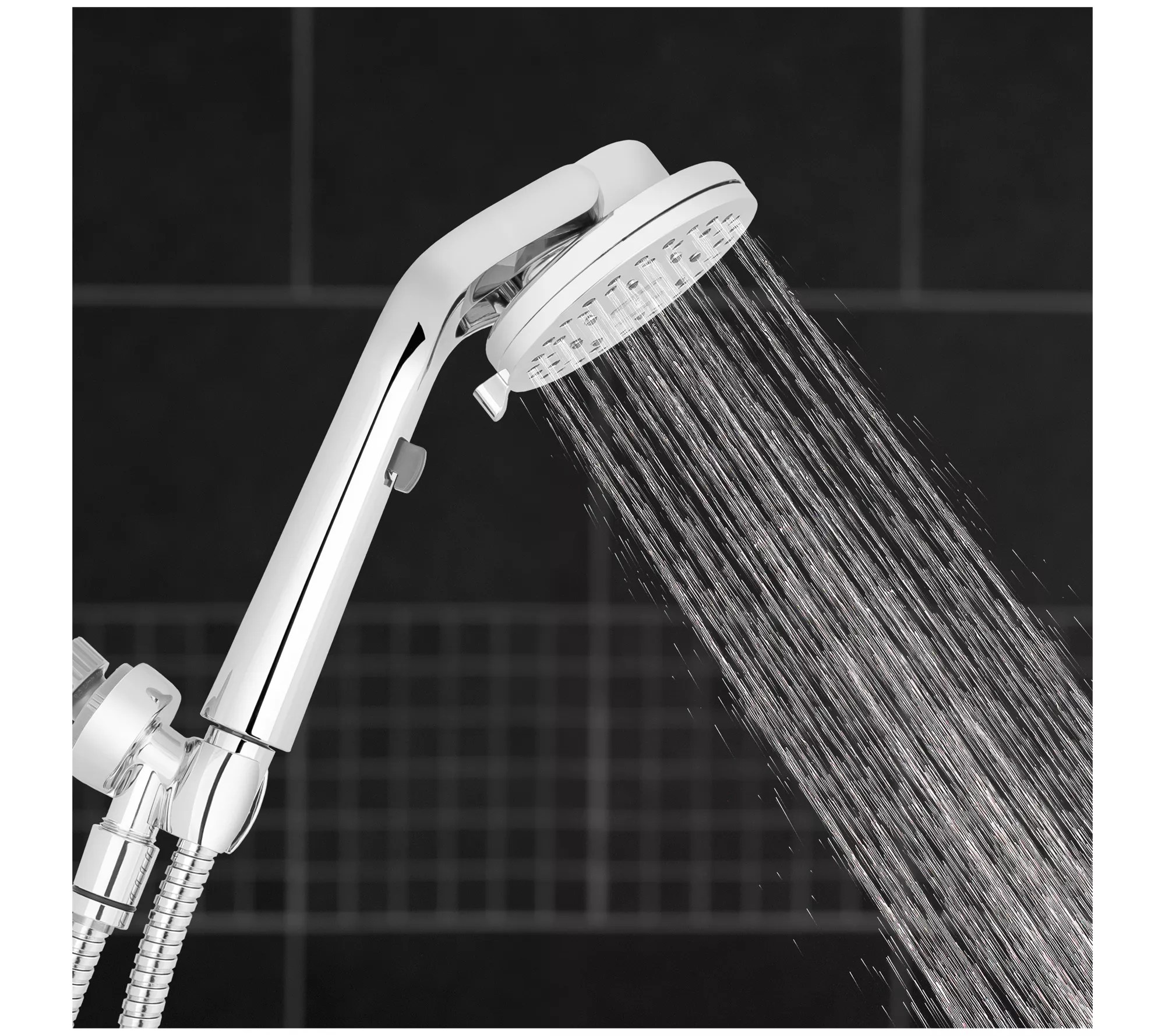 Waterpik ShowerCare Pivoting 5 Spray Setting Shower Head
