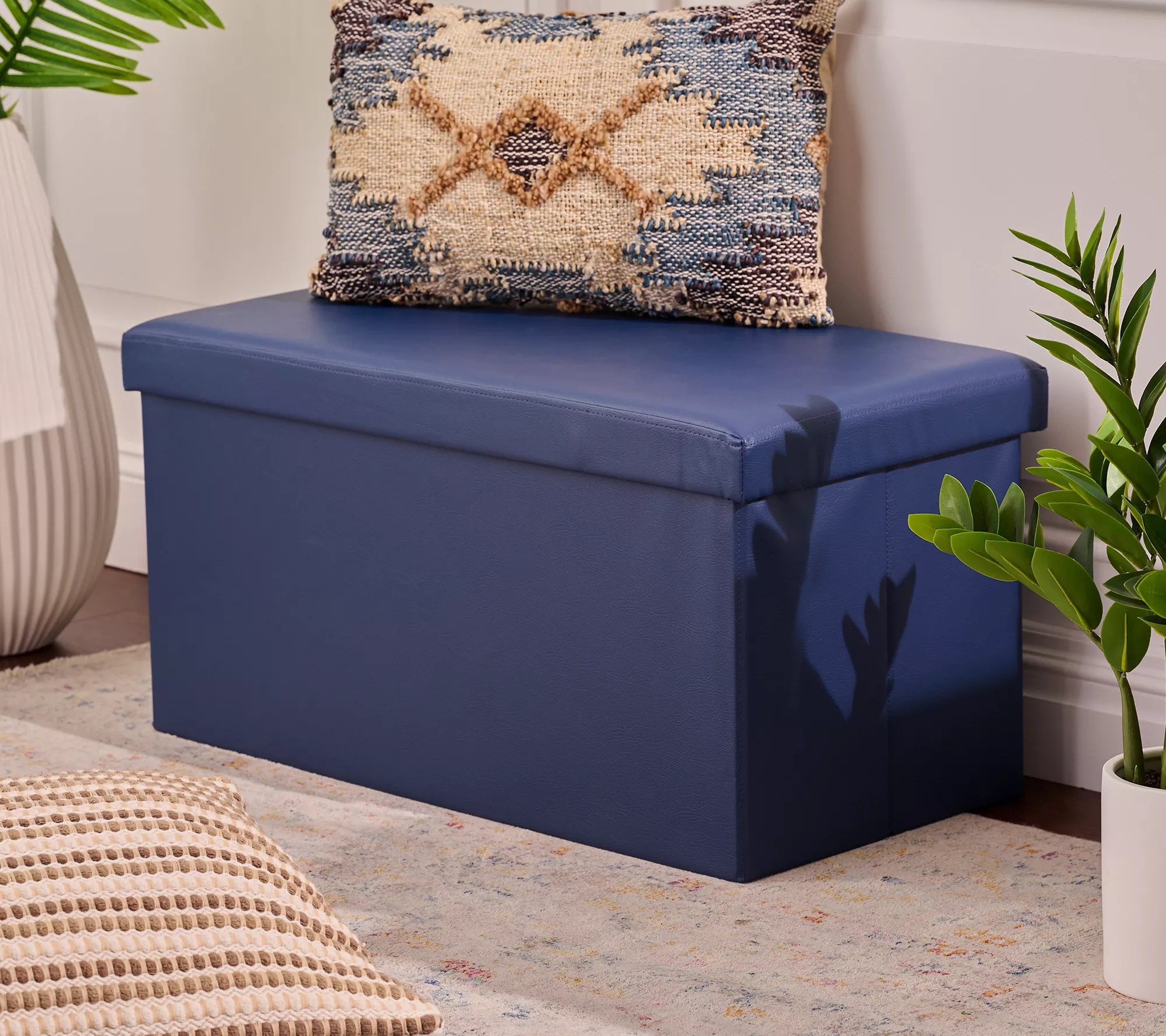 "As Is" Fresh Home Elements 30" Collapsible Storage Bench