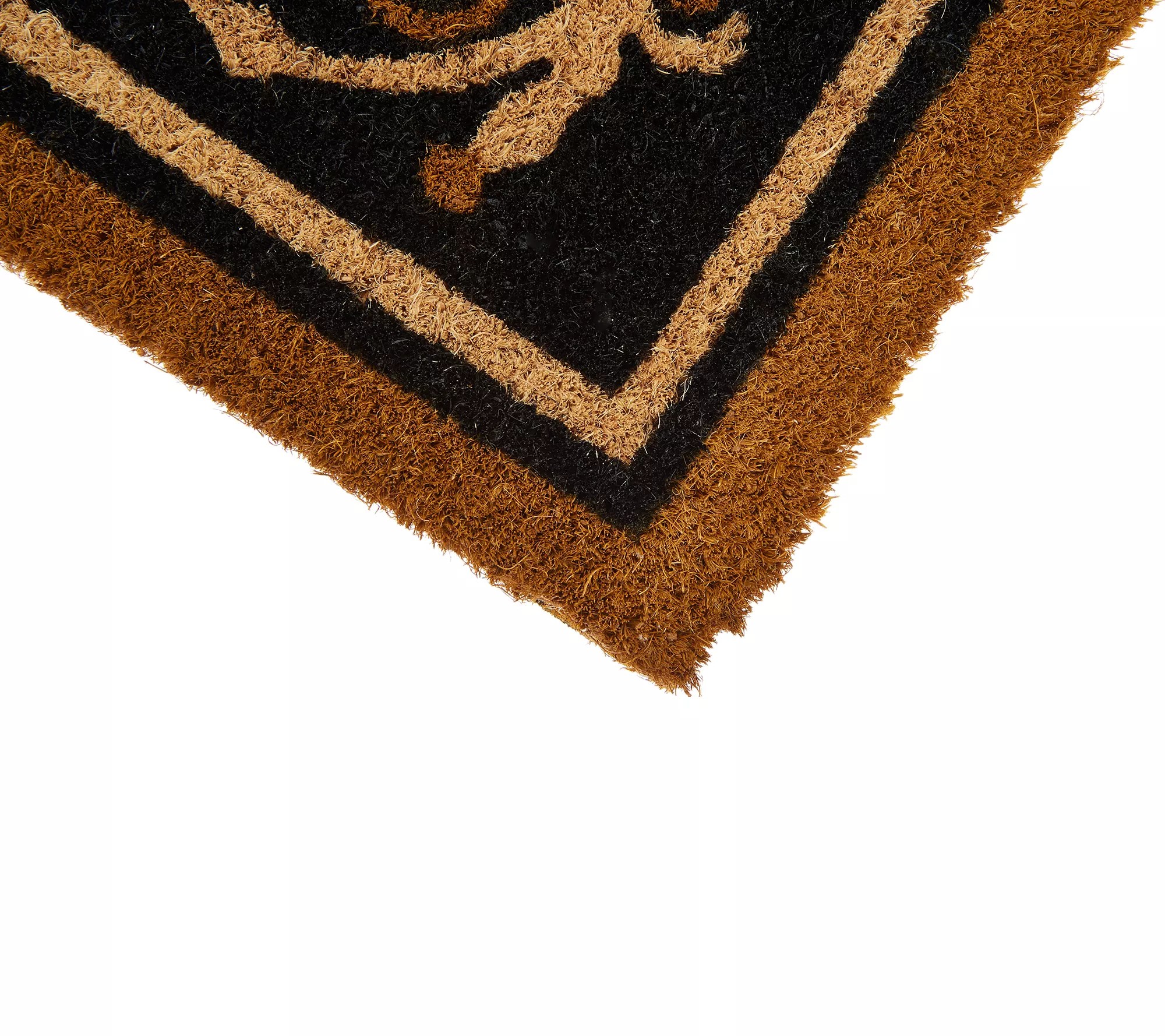 2' x 3' Outdoor TriColor Monogram Initial Coir Doormat