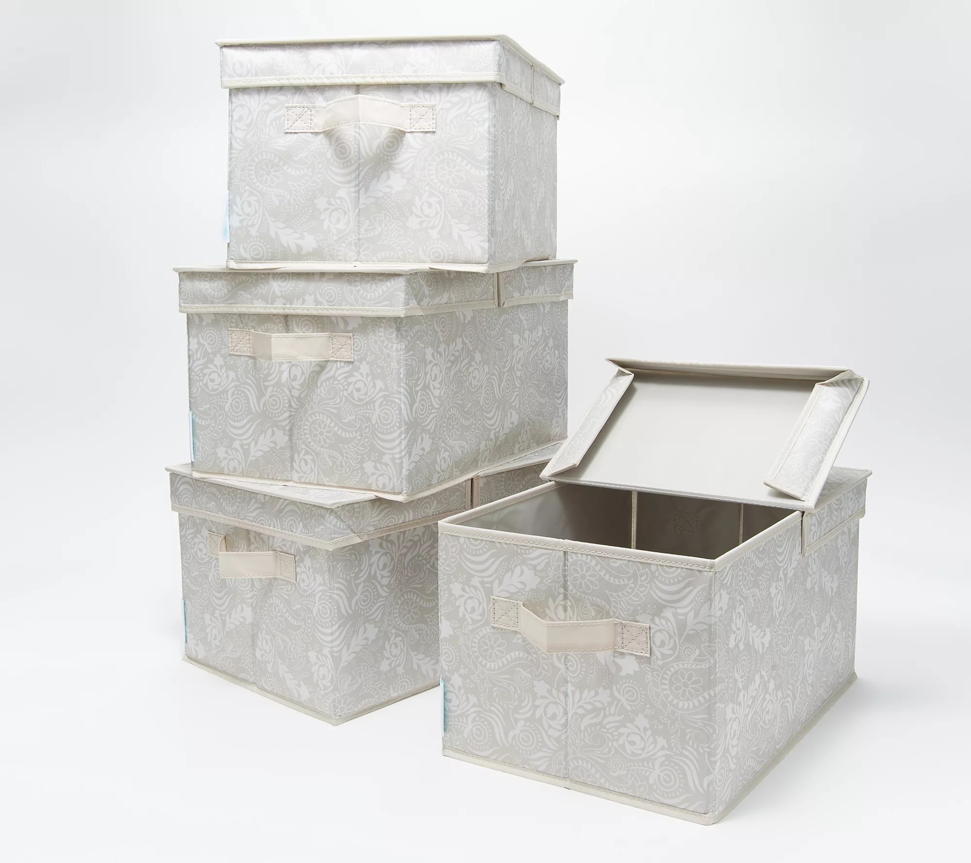 WeThinkStorage Set of 4 Collapsible Medium Storage Bins