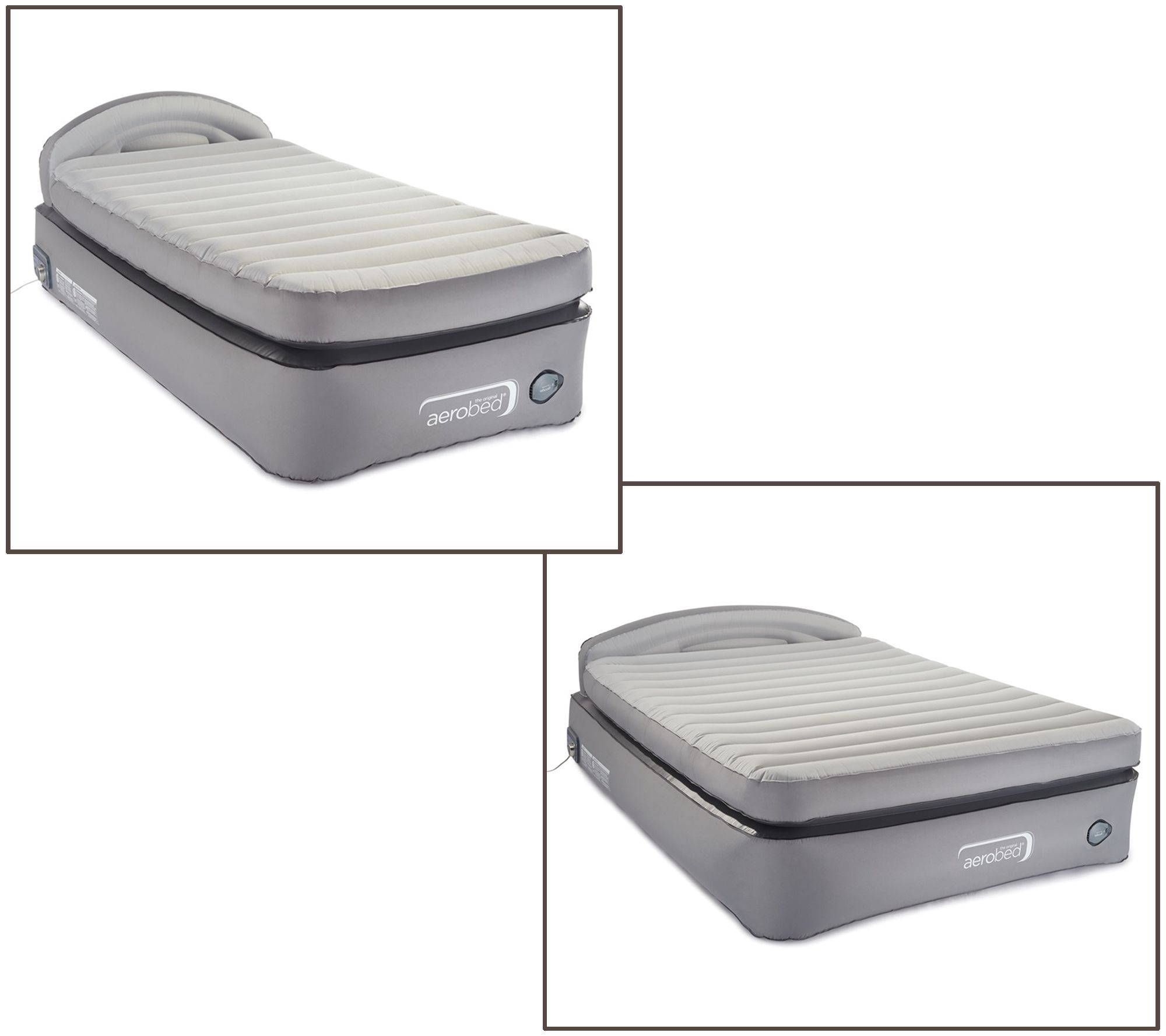 (QVC) AeroBed 20" Comfort Lock Airbed with USB Port and Headboard