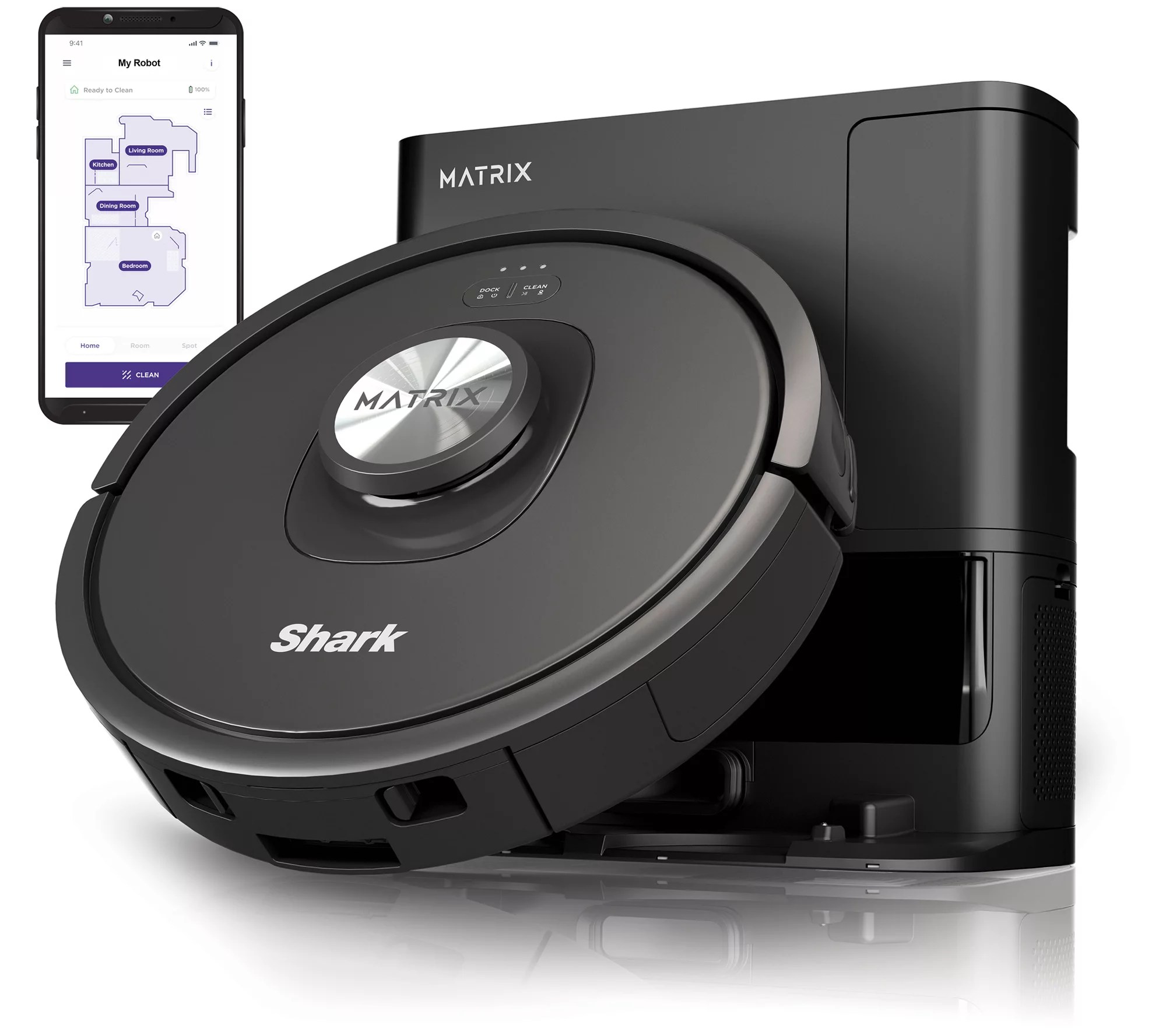 Shark Matrix Self Empty Robot Vacuum w/ Side Brush