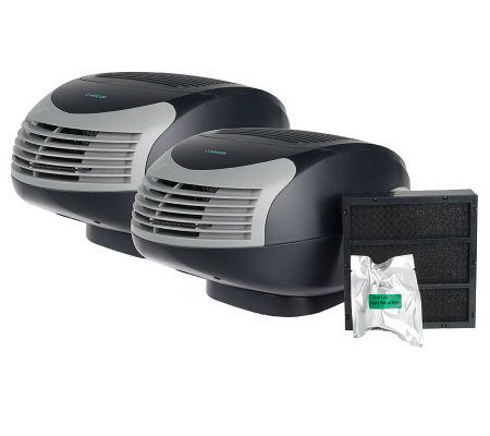Amcor Set of 2 Air Purifier/ Ionizers with 5stage Filter