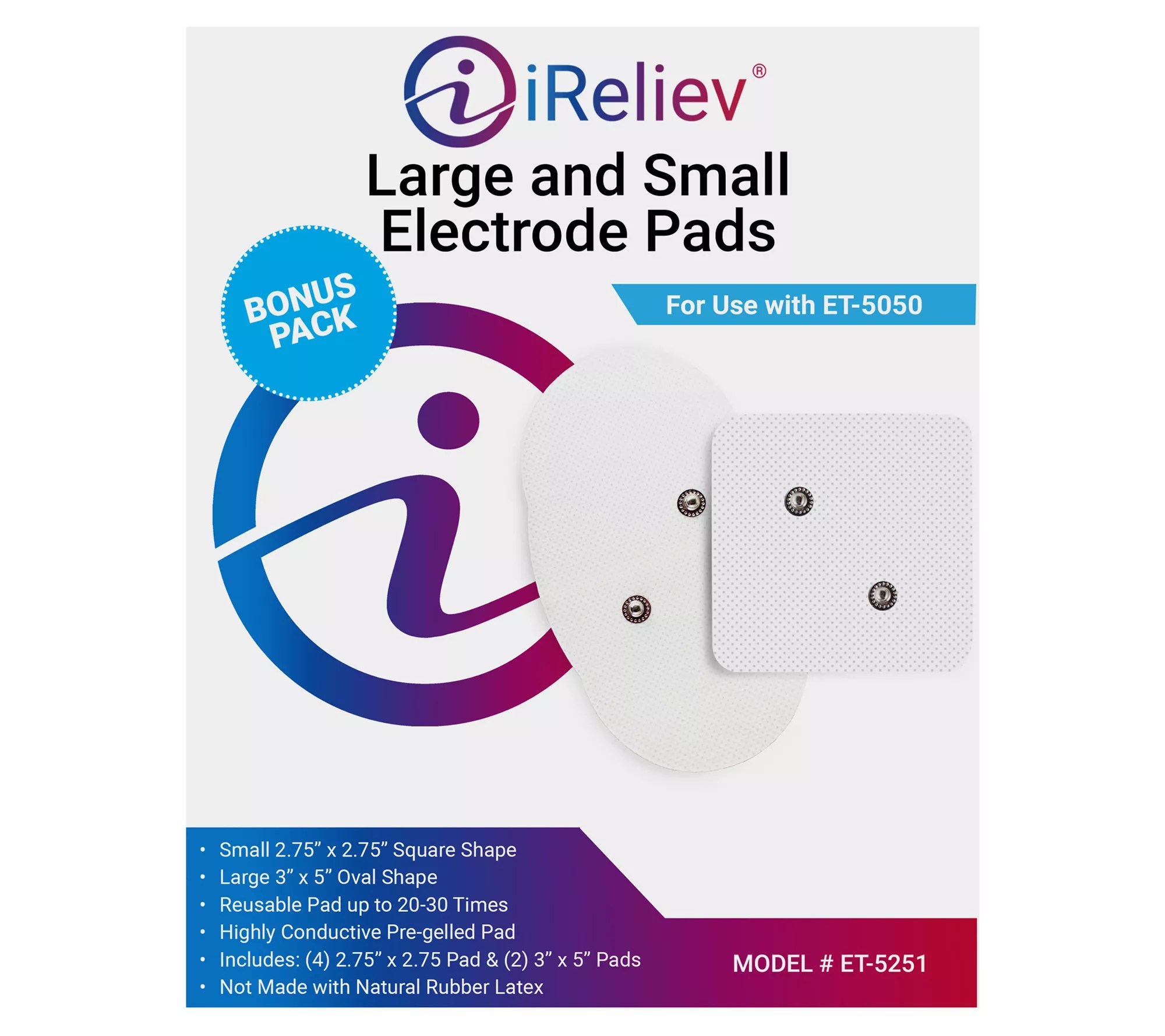 iReliev Wireless Electrode Pads