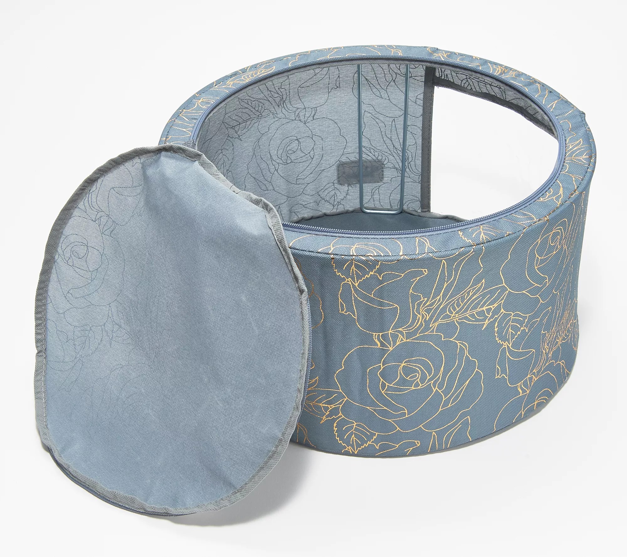 Periea Set of 2 Medium Round Collapsible Storage Box Set