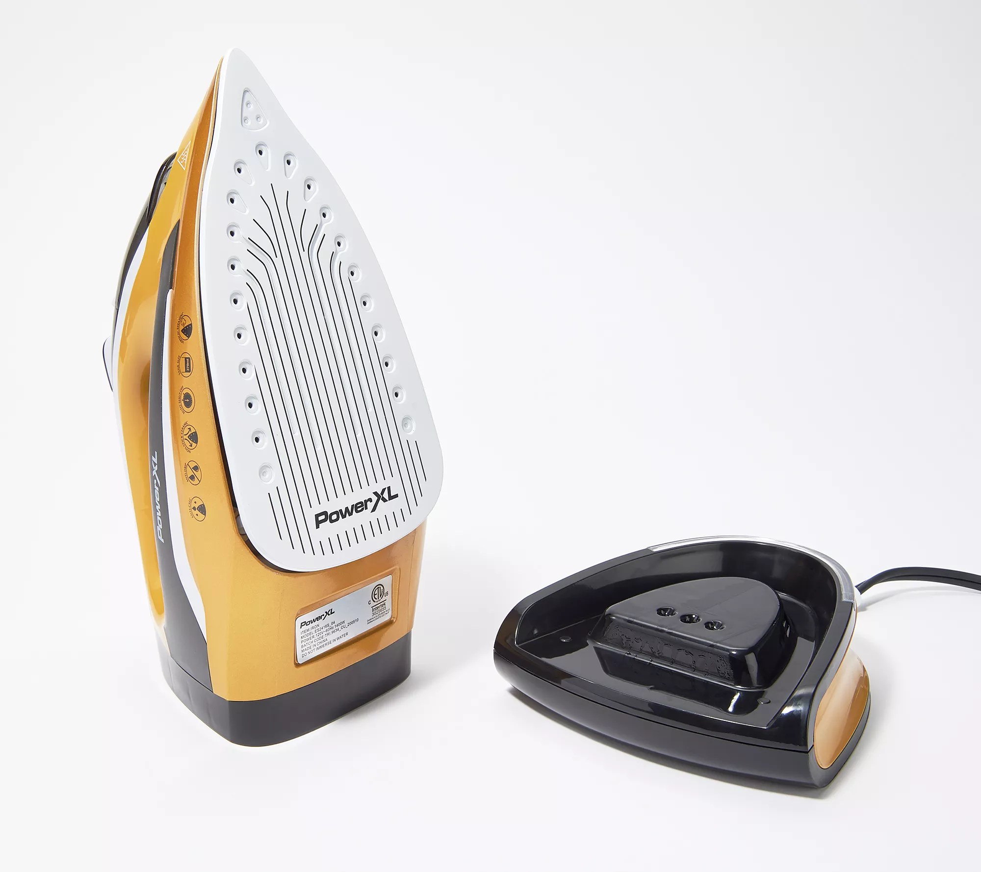 PowerXL Cordless 2in1 Iron & Steamer w/ Locking Base