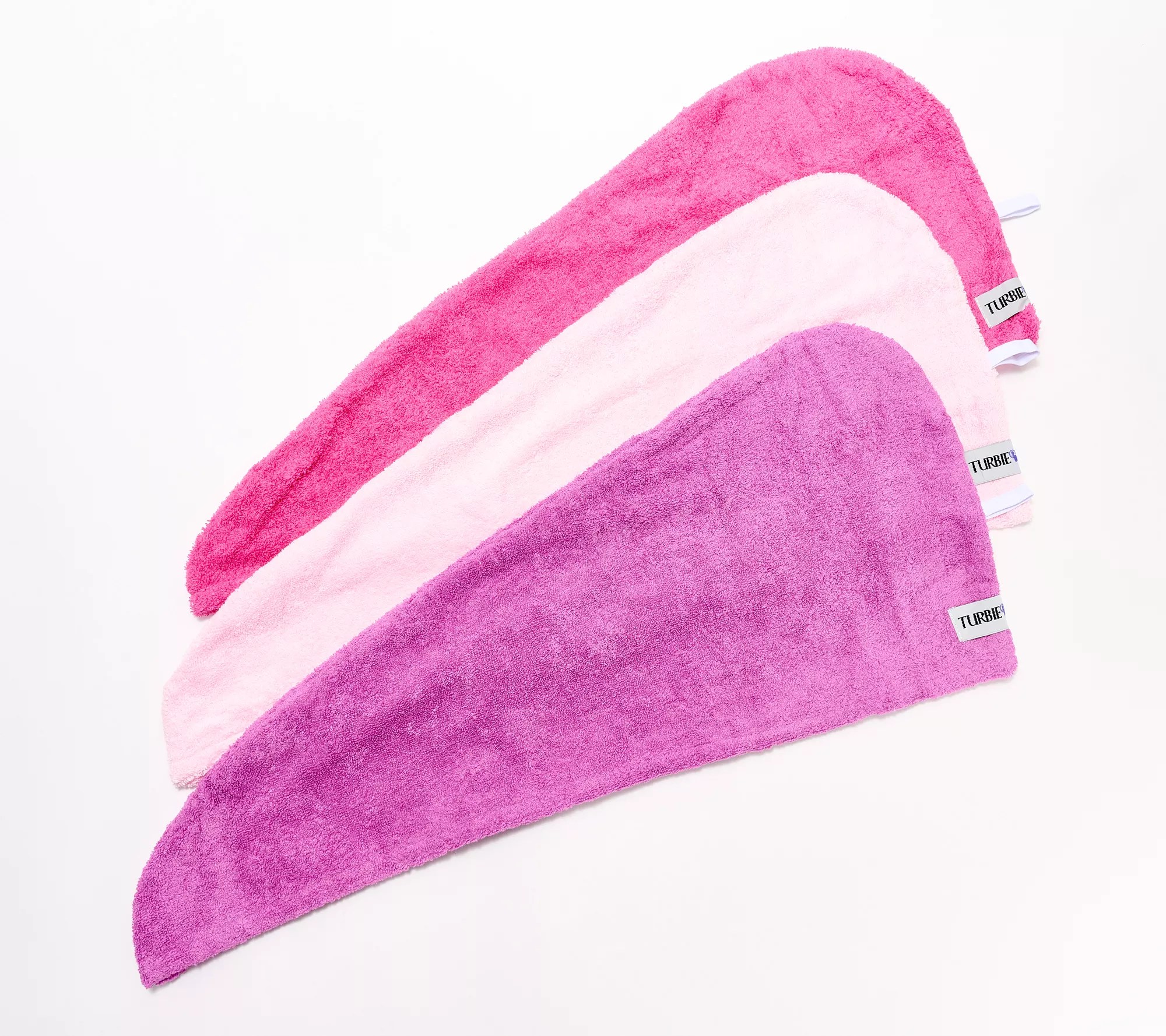 Set of 3 100 Cotton Turbie Twist Hair Towels