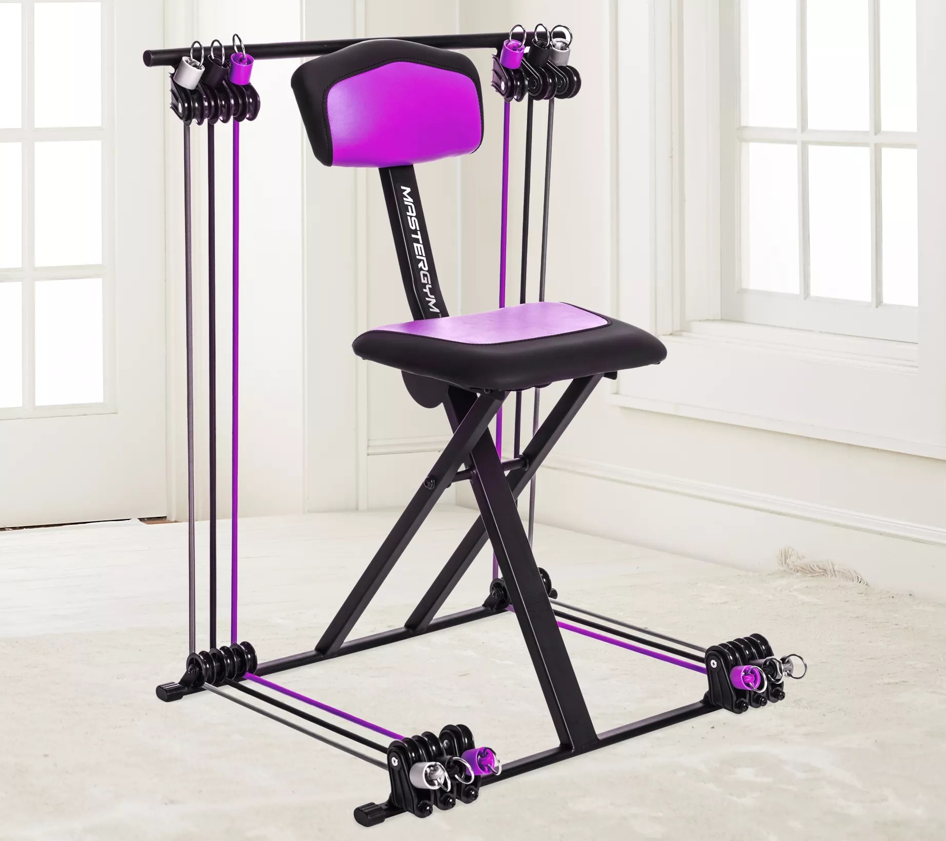 MasterGym Compact Fitness Chair with DVD and Wall Chart