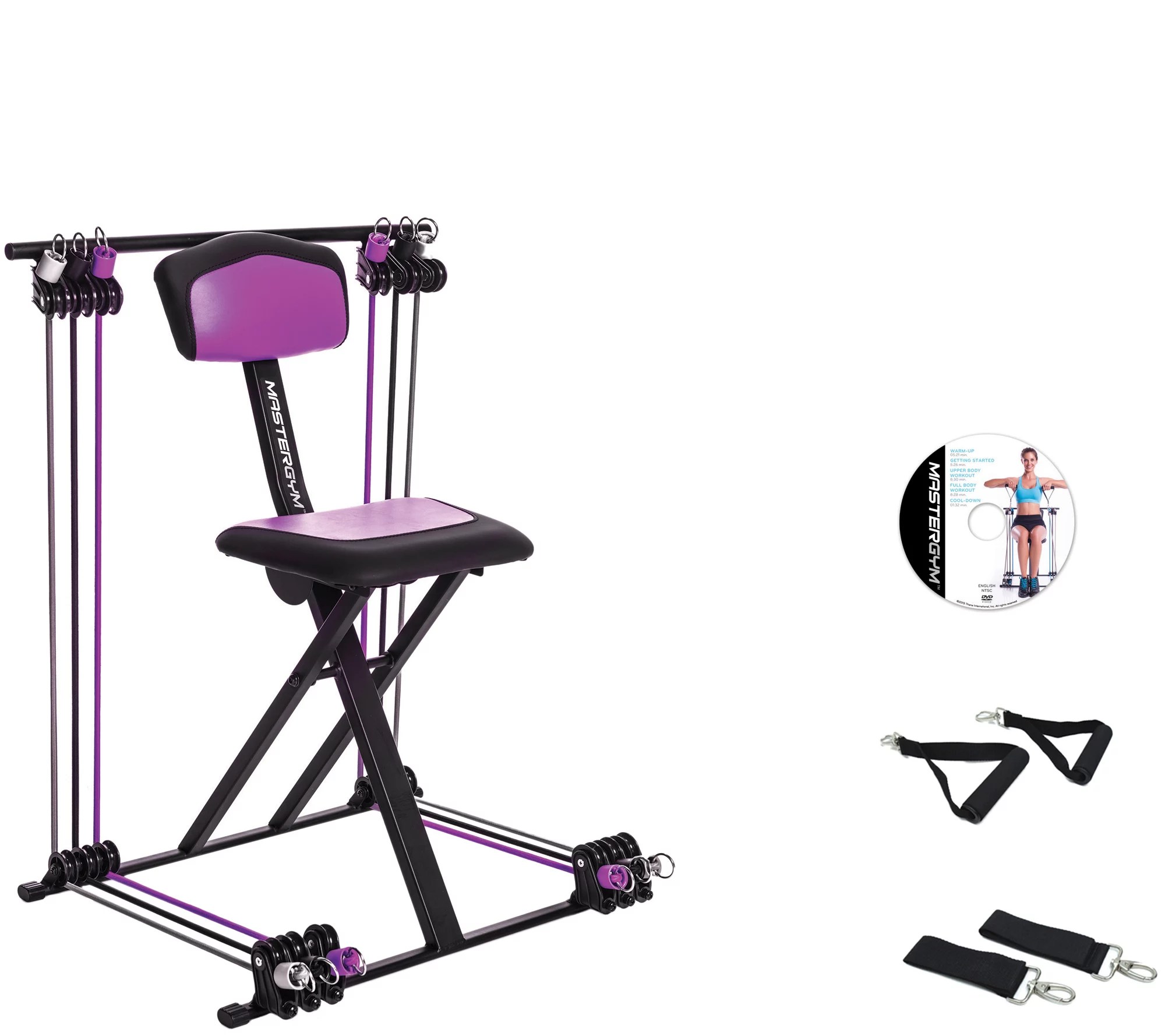 MasterGym Compact Fitness Chair with DVD and Wall Chart