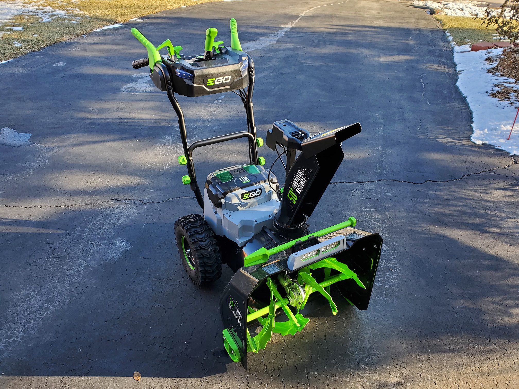 Performance of gas without the noise, fuss, and fumes An Ego Power+