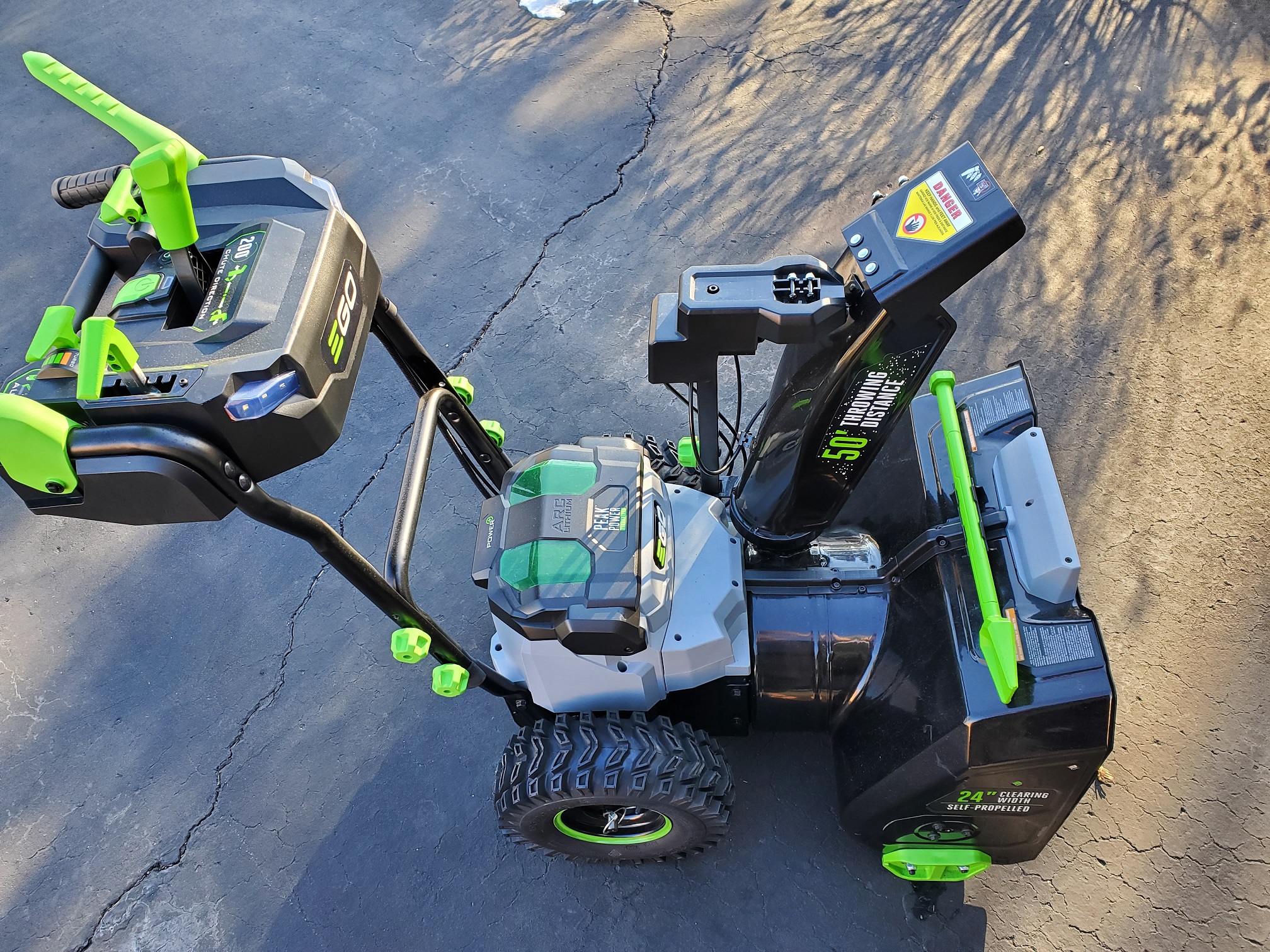 Performance of gas without the noise, fuss, and fumes An Ego Power+