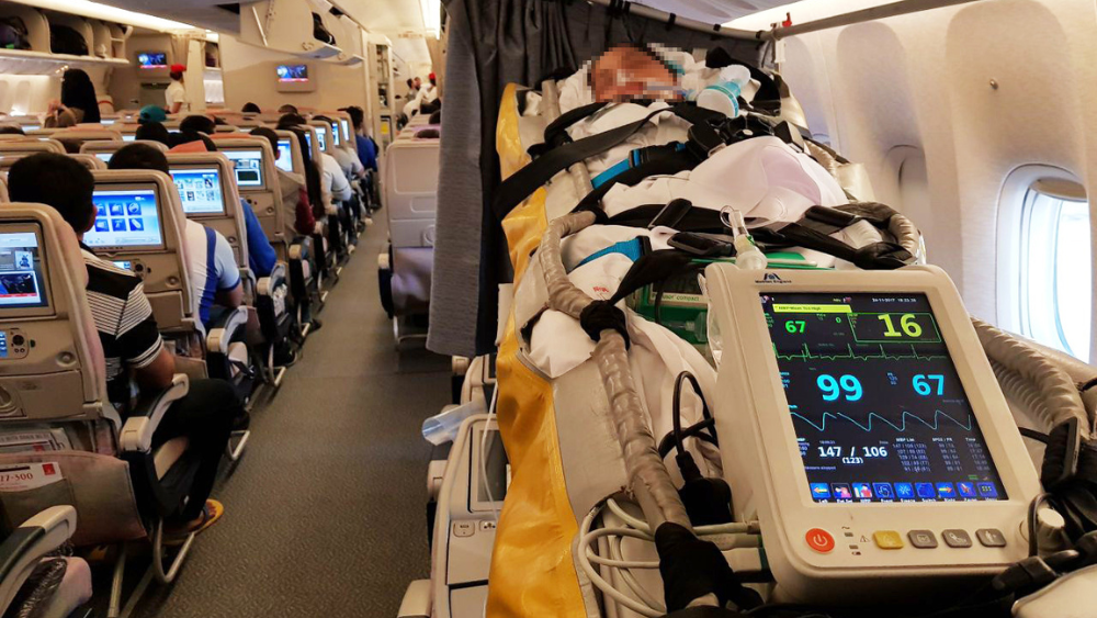 Commercial Stretcher Service from Dubai to India Air Ambulance Services