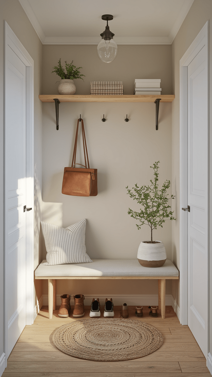 22 Small Entryways Ideas for Storage, Decor, and Organization