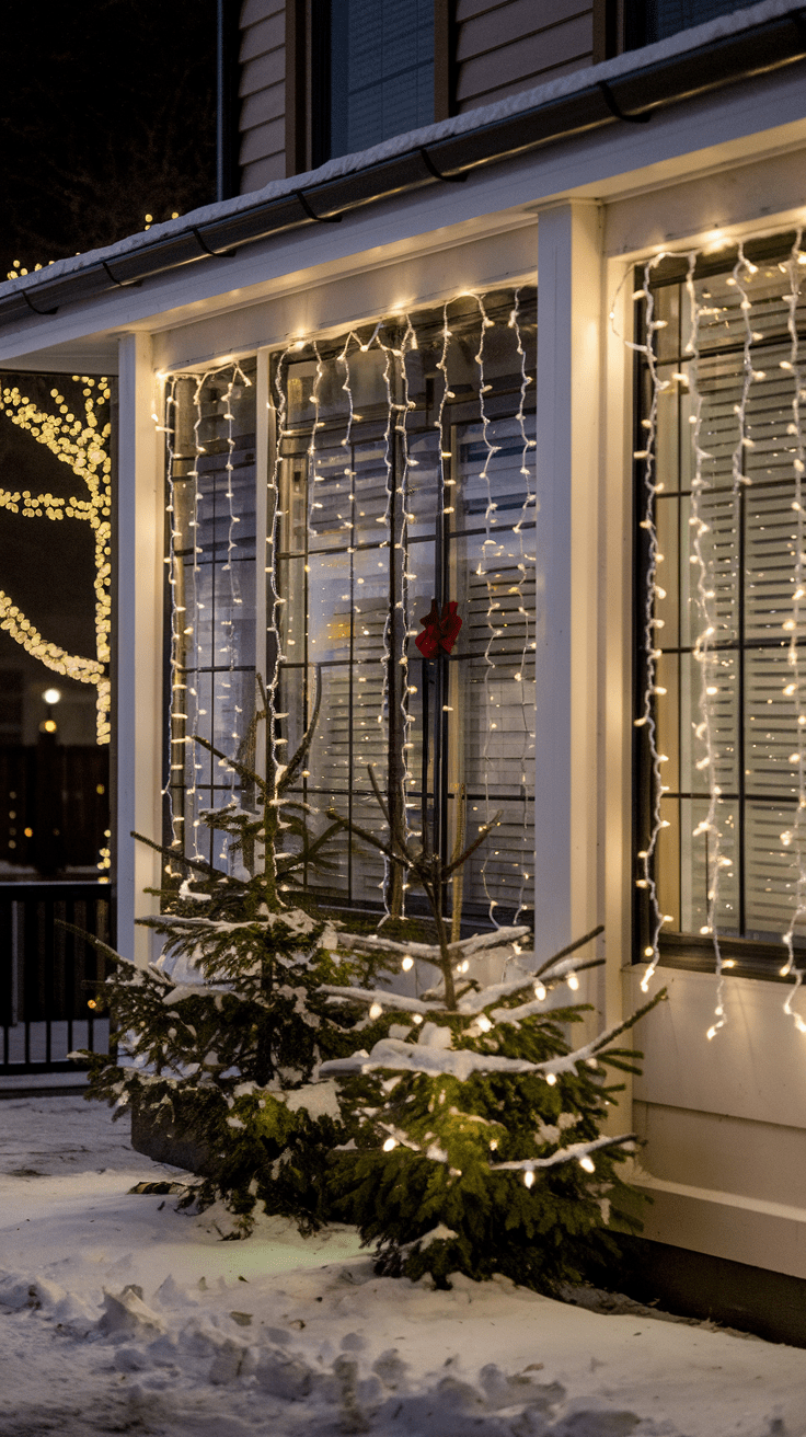 19 Creative Ideas for Christmas Lights on Windows Indoor, Outdoor