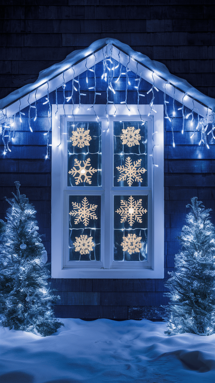 19 Creative Ideas for Christmas Lights on Windows Indoor, Outdoor