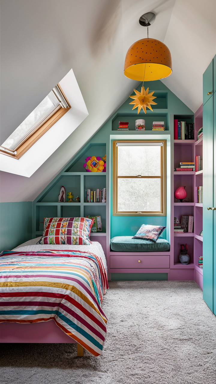24 Cozy and Functional Small Attic Bedroom Ideas for Slanted Walls and