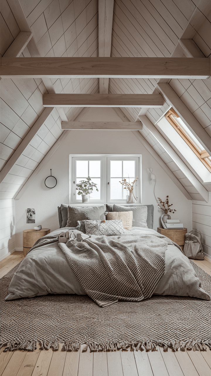 24 Cozy and Functional Small Attic Bedroom Ideas for Slanted Walls and
