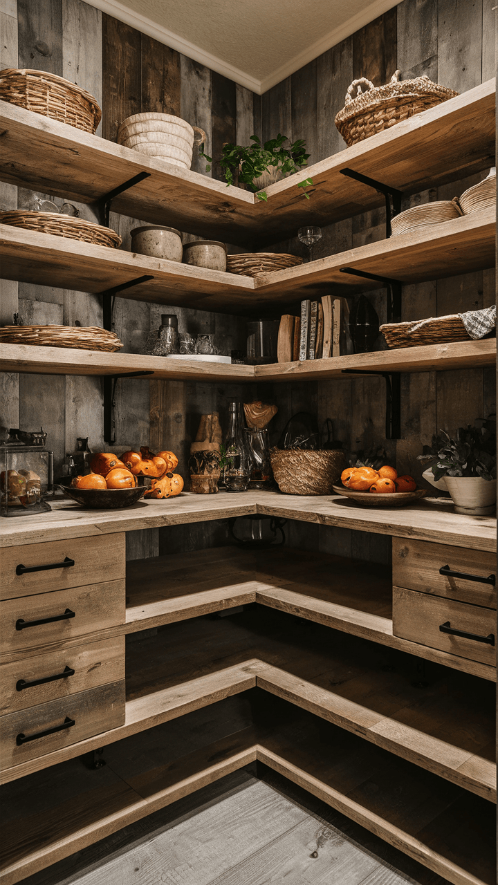 20 Corner Kitchen Pantry Ideas for Farmhouse, Minimalist, and Rustic