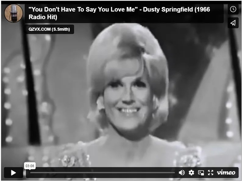 Found Performance “You Don’t Have To Say You Love Me” Dusty