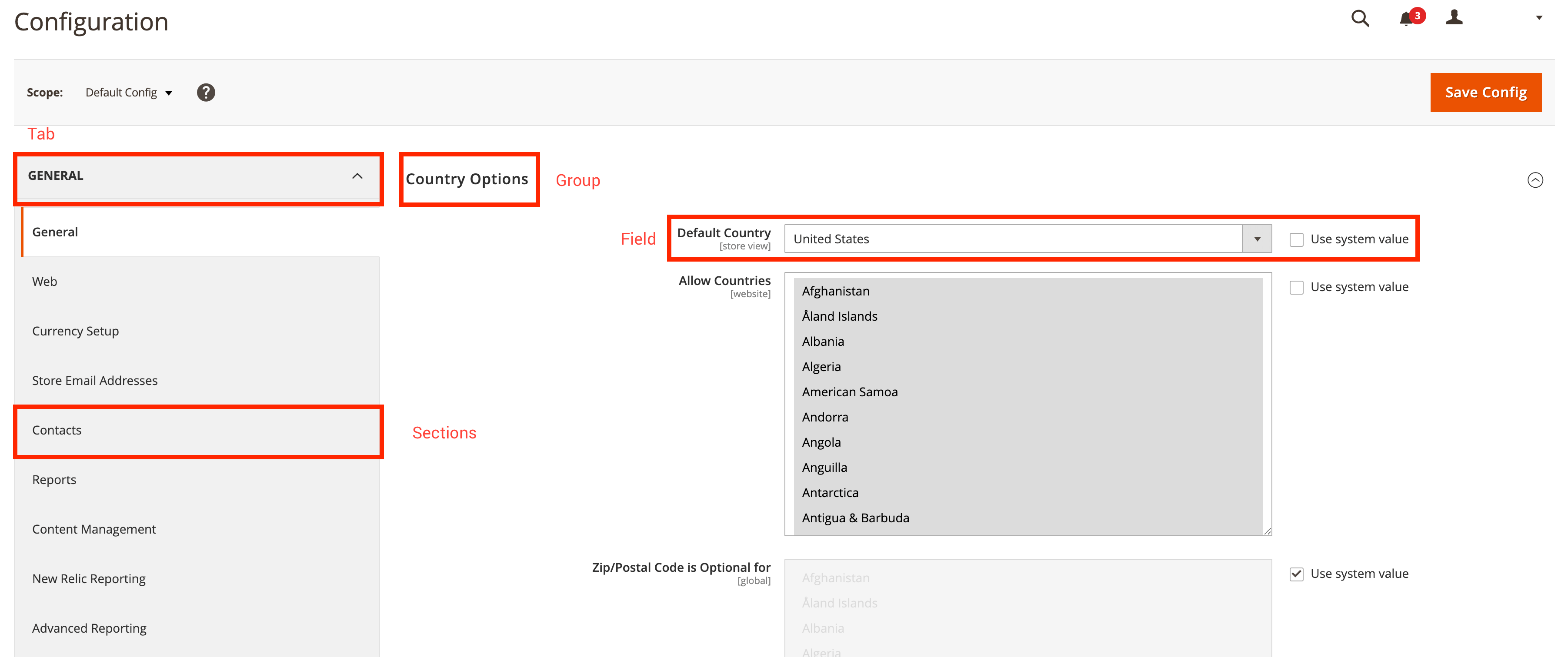 system.xml reference Magento 2 Developer Documentation