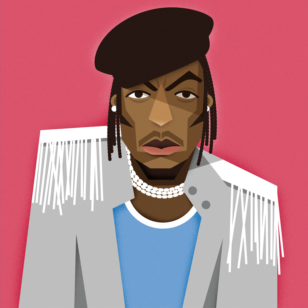 Minimalist Rapper Illustrations R1 Creative Agency