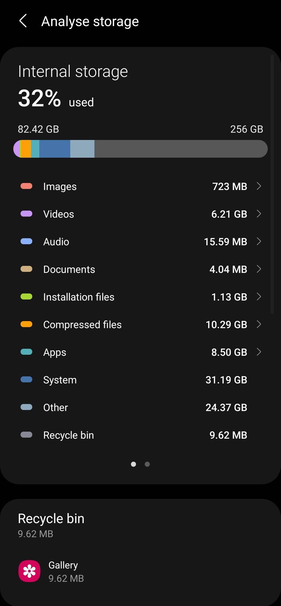 How to delete Other Storage Page 2 Samsung Members