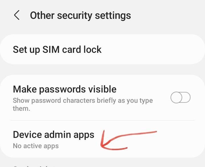 How to deactivateDevice administrator Samsung Members