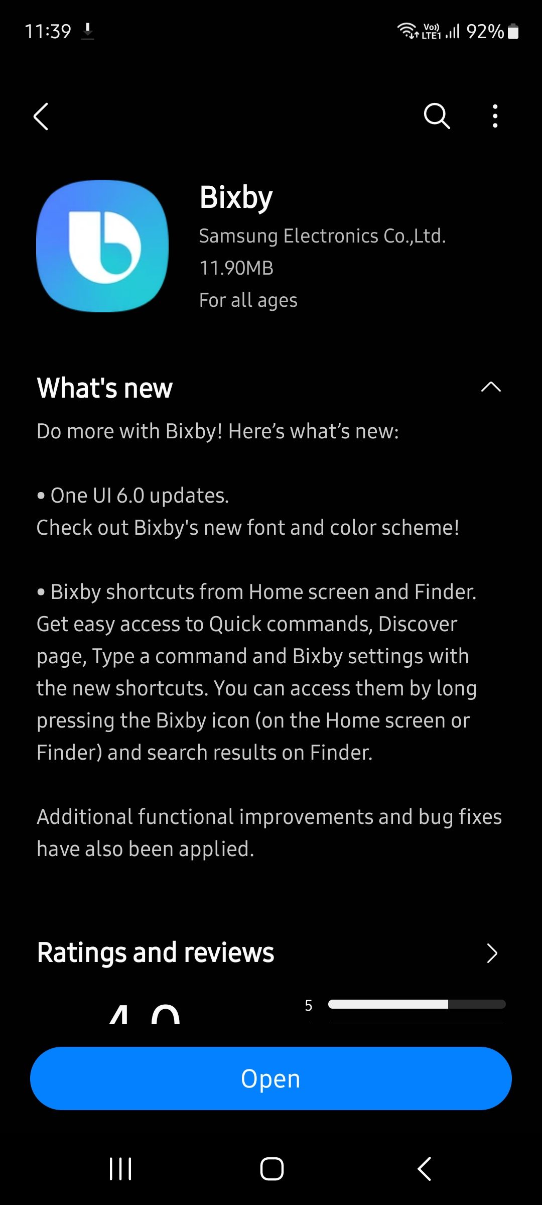 S20 FE 5G OneUI 6.0 Bixby Update Samsung Members