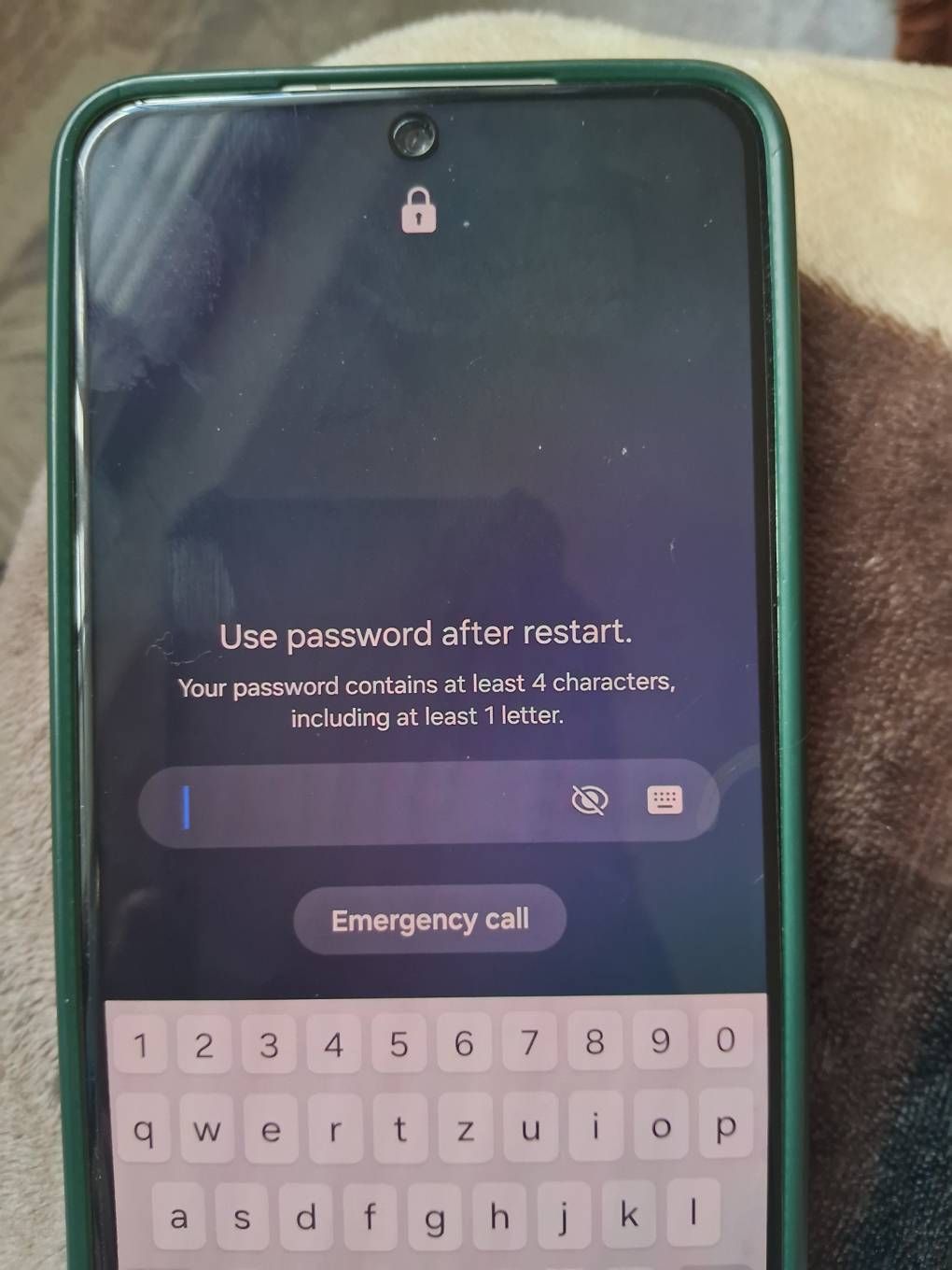 Password required after restart Samsung Members