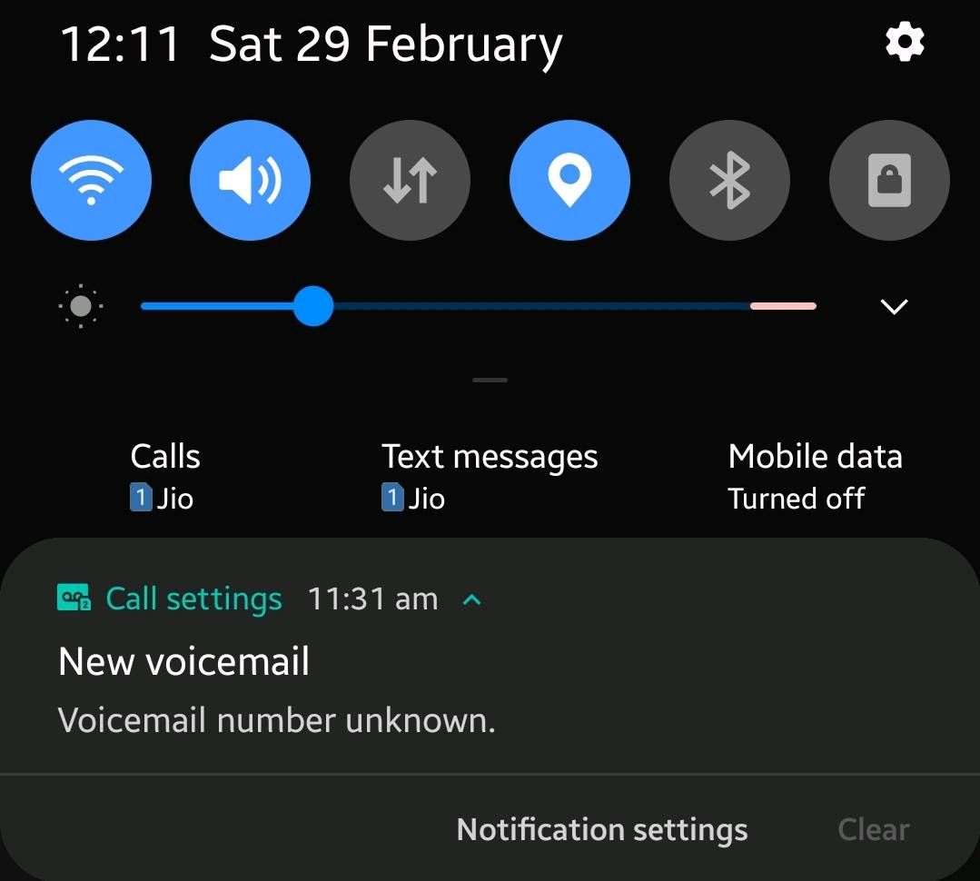 How to get rid of this annoying voice mail notific