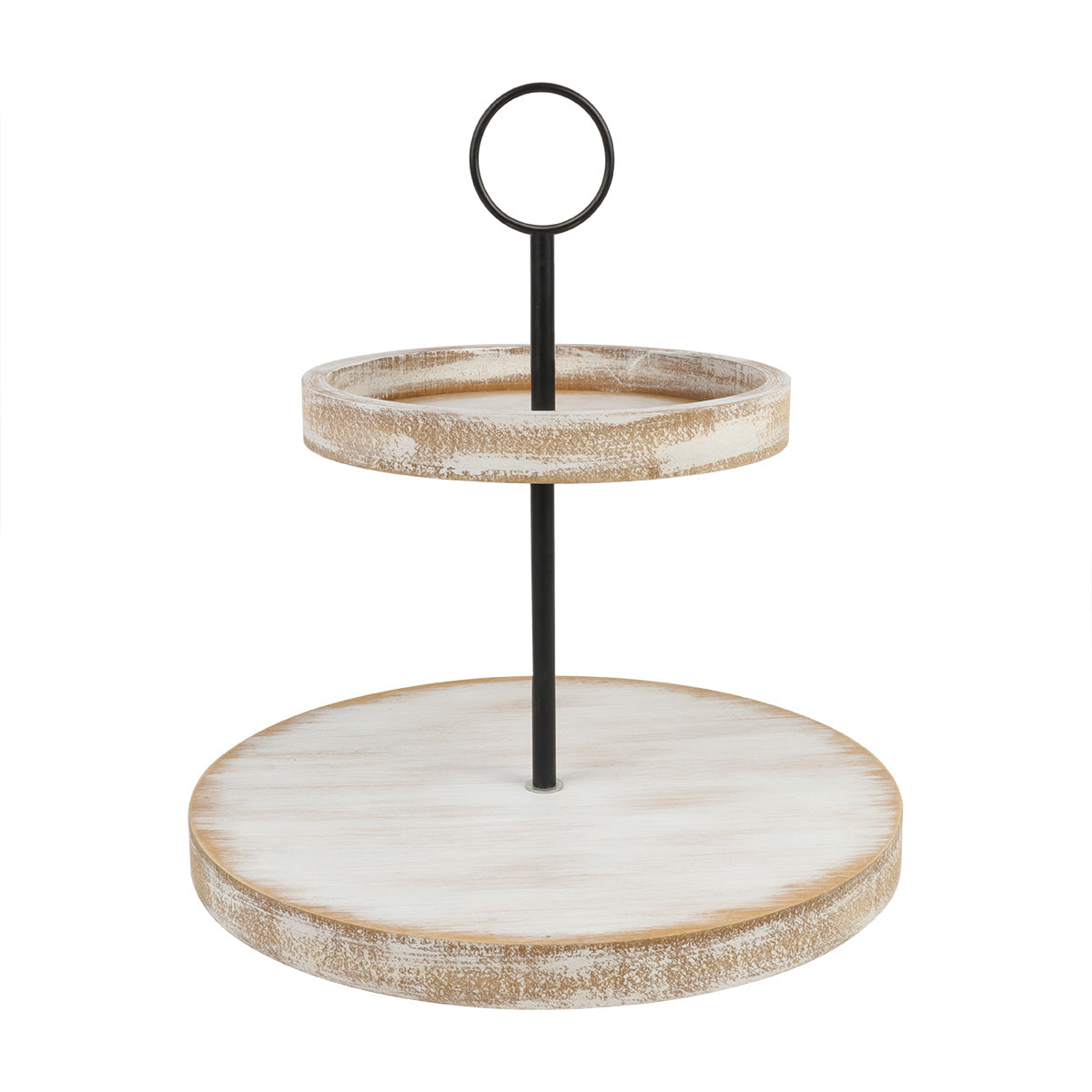 Weathered Wood Tiered Tray Linabella