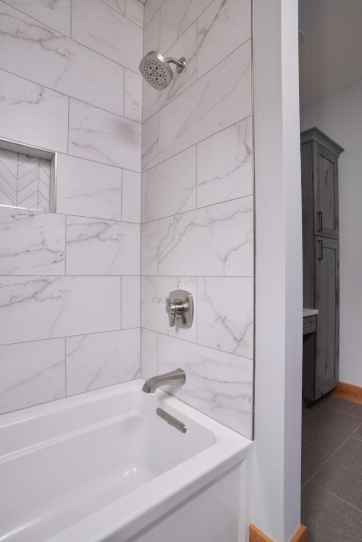 Custom Built Bathrooms Near Me Straight Line Design