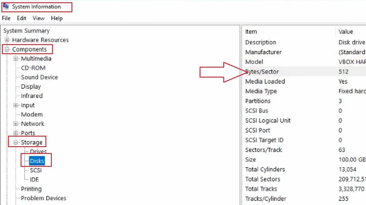 How to Find Hard Disk Sector Size?
