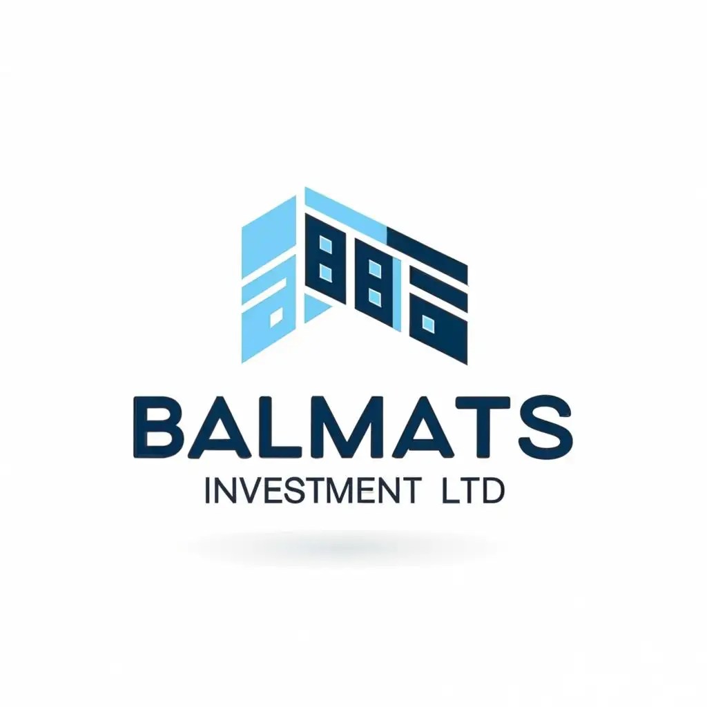 LOGO Design For Balmats Investment Ltd Professional Blue Logo with