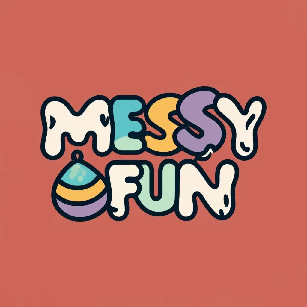 LOGO Design For MessyFun Playful Typography with Messed Up Toys Theme AI LOGO Generator