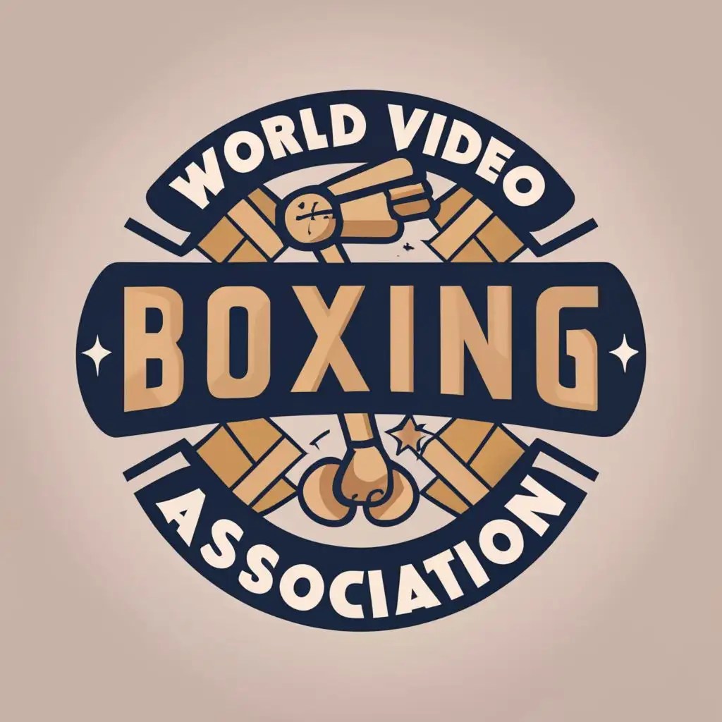 LOGO Design For World Video Boxing Association Gold Medal Badge Trophy