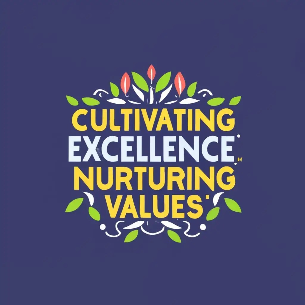 LOGO Design For Cultivating Excellence Typography with Values Emphasis
