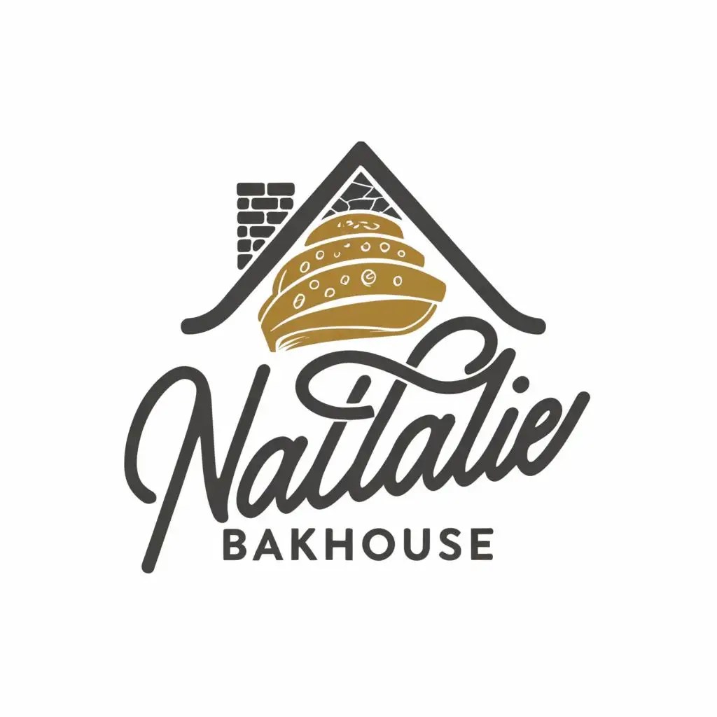 LOGO Design For Natalie Bakehouse Warm and Inviting with House Bread
