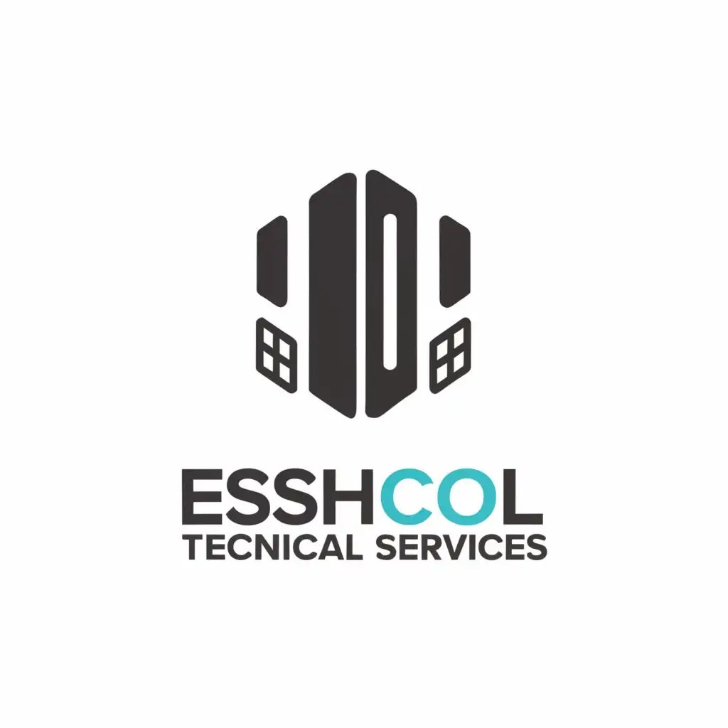 LOGO Design For Eshcol Technical Services Minimalistic Cluster of