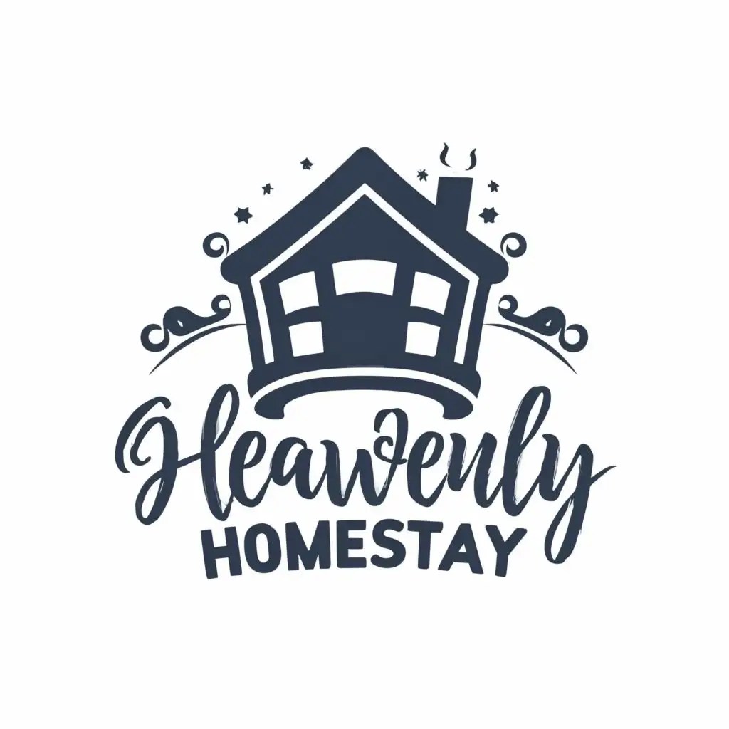 LOGO Design for RJs Heavenly Homestay Elegant Typography with a