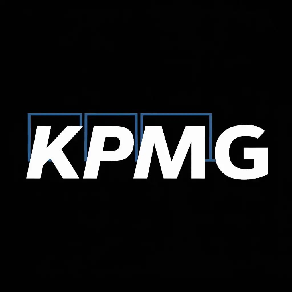 Professional and Modern KPMG Logo Design Featuring Blue and White Palette MUSE AI